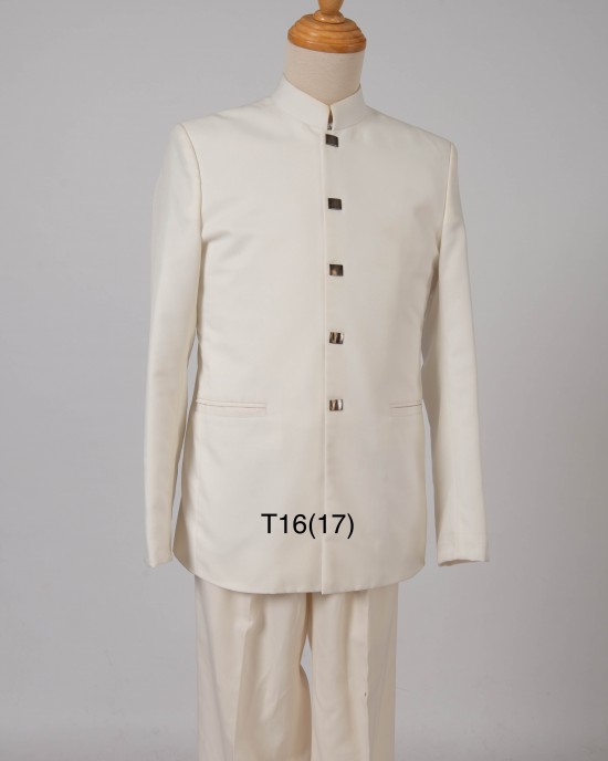 White Zhongshan suit 17inch (1 set)