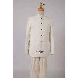 White Zhongshan suit 19inch (1 set)
