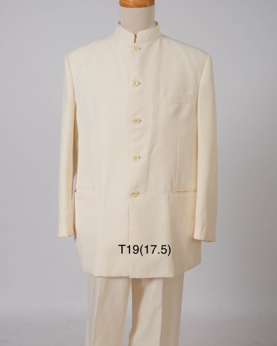 White Zhongshan suit 17.5inch (1 set)